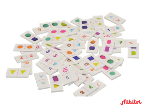 Mibitoi Dominós de Matemáticas con Números de Plástico PP, Bloques de Construcción Educativos para la Primera Infancia, Juguetes para Niños de 8 a 13 Años, Unisex - Product Image 2