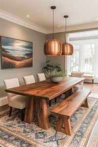 Meubles de restaurant, table ronde en corne, style animalier, fabrication artisanale, taille et design personnalisés, objet de collection - Product Image 5