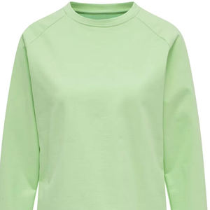 Sudaderas de Mujer con Cuello Redondo y Manga Larga, Personalizadas con Estampado en Relieve, 100% Algodón Felpa, Color Blanco Sólido, Ecológicas - Product Image 6