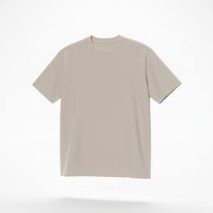 T-shirt décontracté pour homme à manches courtes 100 % coton 220 g/m² coupe oversize motif uni respirant écologique séchage rapide - Product Image 2