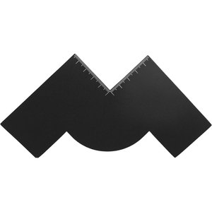 Tarjeta de Mejora de Peinados con Indicador de Medidas, Herramienta Reutilizable para Dar Forma a la Línea del Cabello en Forma de W, Tarjeta Delineadora de Bordes con Spray de Color, Negra - Product Image 1