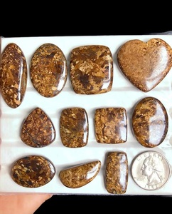 Cabochon de bronzite sélectionné, pierre semi-précieuse naturelle pour la fabrication de bijoux, pierre faite à la main - Product Image 1