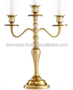 metal decor candelabra crystal beads five arms decorative Candelabra candelabra - Product Image 2