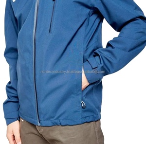 Top vente hommes en gros léger imperméable à capuche veste de pluie en plein air imperméable coupe-vent vestes de randonnée - Product Image 3