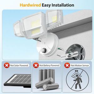 Faro LED da Esterno 90W 10000LM con Sensore Crepuscolare, Impermeabile IP66, Luce Bianca 6500K, Faretto di Sicurezza 10000LM - Product Image 6