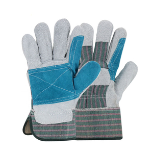 Gants de travail en cuir de vachette pour hommes, prix d'usine, gants de sécurité industriels pour la construction, différentes tailles, gants de travail. - Product Image 1