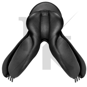 Selle de dressage haute performance en cuir véritable, confortable et durable, avec arceau en bois, pour l'équitation anglaise, produits équestres d'Inde. - Product Image 4