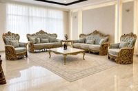 Volle hand geschnitzte Sofa garnitur für den Heimgebrauch Viktoria nische Sofa garnitur aus Holz von bester Qualität Italienisches Wohnzimmer Klassische Sofa garnitur