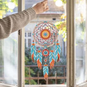 Atrapasueños de Diamantes, Kit DIY, Decoración para Pared o Ventana del Hogar, Manualidades Hechas a Mano, Decoración para Habitaciones, Arte Colgante para el Hogar u Oficina - Product Image 3