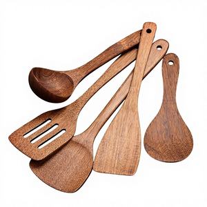 <b>Cooking</b> Spoon Set | Eco-Friendly <b>Wooden</b> Kitchen <b>Utensils</b> | Heat Resistant Wood Spoon Spatula Set | Wholesale & Custom Logo - Product Image 5
