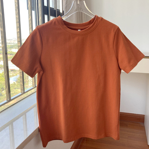 T-shirts pour hommes, surdimensionnés, en spandex/polyester, col rond, respirants, décontractés, manches courtes, grande taille, tissu tricoté, uni - Product Image 3