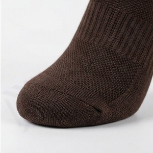 Knee High <b>Compression</b> <b>Running</b> <b>Socks</b> Brown Geometric Pattern Breathable Polyester Spandex Adult Sports <b>Socks</b> - Product Image 6