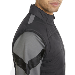 Gilet matelassé pour homme, chaud pour l'hiver, doublé en polaire, col montant, fermeture éclair intégrale, sans manches, respirant, style streetwear - Product Image 6