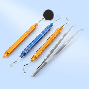 Kit de Limpieza Dental de 4 Piezas, Raspador Dental de Acero Inoxidable, Espejo Bucal, Pinzas, Juego de Herramientas de Cuidado Bucal para Examen Dental - Product Image 6