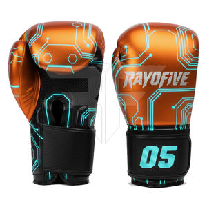 Nouveaux gants de boxe professionnels en cuir au design tendance avec évacuation de l'humidité pour l'entraînement de Muay Thai et des performances optimales - Product Image 4