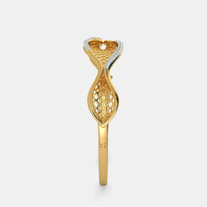 Aurora <b>Infinity</b> Wave Diamond Bangle - Product Image 5