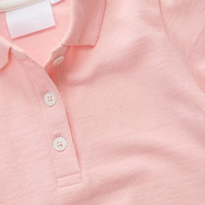 Camiseta Polo Estampada para Niñas, Producción en Masa, Informal, Tejida, de Manga Larga, Transpirable, 100% Algodón, Cuello Elegante - Product Image 6