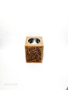 Hand-Made Wooden Incense <b>Burner</b> With laser engraving Rose Design Aromatic Diffuser All-Season Use - Product Image 3
