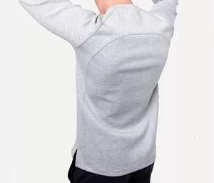 Custom Men 100% Cotton Crewneck Sweatshirt Oversize Plain Blank Pullover Sweater Fleece Manufacturer Sweatshirts for Men - Product Image 3
