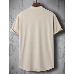 Uniformes de baseball unisexes personnalisés à prix d'usine en gros, hauts décontractés à manches courtes en polyester avec col en V imprimé selon votre couleur - Product Image 3
