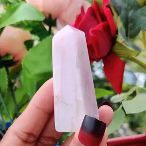 Obelisco de Kunzita Rosa Natural Chakralume, Torre de Cristal Pulido, Piedra Curativa para Reiki, Meditación, Energía, Decoración Feng Shui - Product Image 3