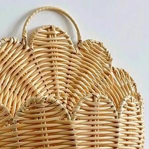 Cesta de Pared de Ratán, Estilo Bohemio, Organizador Decorativo para el Hogar, Perfecto para la Habitación de los Niños, Servilletas de Cocina o Artículos Ligeros, Esencial - Product Image 3