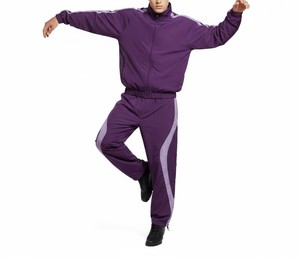 Custom Men's Vintage <b>90s</b> Color Block Plus Size Lightweight Winter Casual 2-in-1 Cotton Shell <b>Tracksuit</b> Set - Product Image 6