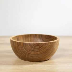 Cuenco de madera hecho a mano, decoración artesanal natural para el hogar, cuenco de estilo rústico, cuenco de madera duradero, cuenco de madera para el hogar - Product Image 3