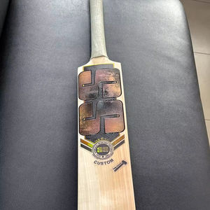 Bate de Críquet de Madera de Sauce Inglés de Alta Calidad con Mango Corto, Ecológico, Ligero, Multicolor, para Jugadores Ingleses - Product Image 1