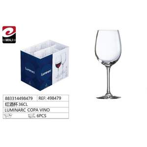 Copa de Vino 36CL, Diseño Clásico, Resistente a Roturas, Copa de Vino Tinto con Tallo Mediano, Juego de 6 Piezas - Product Image 3