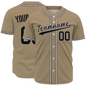 High Quality Unisex V-Neck Short Sleeve Adult Baseball Jersey Breathable Quick Dry Printed Cotton-<b>Polyester</b> Sports Wear Custom - Product Image 6