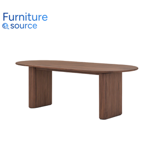 Mesa de comedor de alta calidad para muebles de sala de estar modernos-Parte superior extensible con superficie de chapa-Mesa de comedor a precio de fábrica - Product Image 1