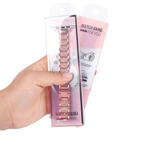 Caja de Lujo Reciclable para Correa de Reloj, con Logotipo Personalizado Impreso, para Correa de Apple Watch, con Gancho de Plástico para Colgar, Venta al Por Mayor - Product Image 5