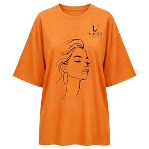เสื้อยืดโอเวอร์ไซส์แฟชั่นผู้หญิง คอลเลคชั่นสตรีทสไตล์ลำลองขายดี พร้อมบริการผลิตแบบ OEM รับทำโลโก้ส่วนตัว - Product Image 6