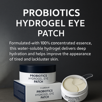 Patchs Hydrogel Coréens pour les Yeux à l'Acide Hyaluronique, Collagène, Peptides, Propolis, Panthénol et Probiotiques – Peau de Verre – OEM