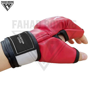 Gants de boxe et de MMA de haute qualité, rouge avec noir et blanc, très demandés, service OEM, prix d'usine, vente chaude - Product Image 5