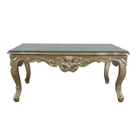 Juego de Sofás Barroco Estilo Francés, Juego de Sofás para Sala de Estar, Mesa de Centro y Sofá de Madera Maciza para Muebles de Sala de Estar Antiguos y Hoteles
