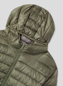 Men's Streetwear Quilted Bubble Puffer Jacket Custom Stand Collar Zip <b>Up</b> Bomber Winter Outerwear - Product Image 1