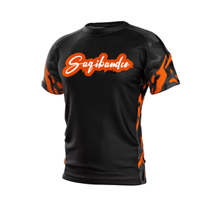 เสื้อรัดกล้ามเนื้อแขนยาวสำหรับผู้ชาย Saqibandco สีขาว-เหลือง ลายหัวกะโหลกและดอกกุหลาบ ทรงพอดีตัว ยืดหยุ่น น้ำหนักเบา แห้งเร็ว เหมาะสำหรับศิลปะการต่อสู้ - Product Image 2