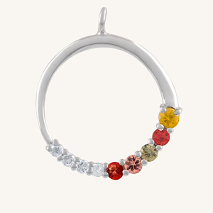 Colgante de Zafiro y Diamantes Múltiples en Plata de Ley 92.5 KLSP-50572 - Product Image 1