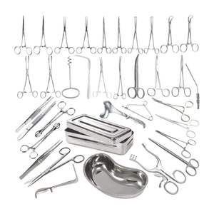 Stainless Steel Manual Hysterectomy Abdominal & Vaginal Surgery Instruments Set 62 Pieces - Product Image 1