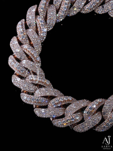 Collar de Cadena Cubana de Moissanita Chapado en Oro Blanco Estilo Hip Hop Iced Out, Joyería para Hombres y Mujeres, Regalo para Fiestas - Product Image 3