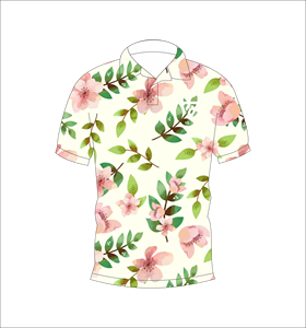 Polo con estampado de hojas florales blancas para hombre, camiseta informal de manga corta, moda de verano, polo de golf - Product Image 4