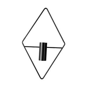 ANIS and SONS AS-008 Support mural triangulaire en fer noir pour vase, pot de fleurs suspendu, décoration minimaliste moderne faite à la main, support pour plantes - Product Image 1