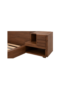 Base de Cama de Madera Natural, Cama Moderna con Plataforma, Construcción Sólida, Muebles Minimalistas para Dormitorio, Hogar, Hotel, Resort - Product Image 4
