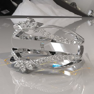 Customizable Ring Enhancer, Aggie Ring <b>Wrap</b>, Diamond Ring <b>Wrap</b>, Moissanite Matching Ring, Eternity Ring, Diamond Eternity Band - Product Image 5