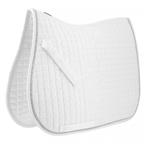 <b>Wool</b> Felt Cotton Western Saddle Pad with Polyester Filling Jumping Riding Style White <b>Red</b> - Product Image 1
