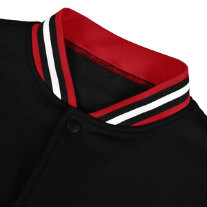 Wholesale Customized Logo <b>Print</b> Canvas Varsity Jackets Breathable Windproof Winter Streetwear for Men - Product Image 5