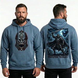 Sudadera con Capucha Roja con Lavado Ácido para Hombre, Diseño Gráfico de Graffiti 'Blood Season', Estilo Urbano Personalizado, Prenda con Capucha Desgastada - Product Image 2