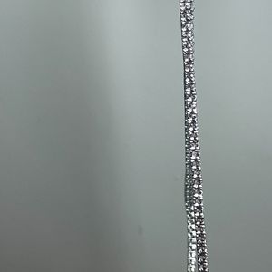 Luxury Geometric <b>Statement</b> <b>Necklace</b> 925 Silver Gold Plated Baguette Cut Diamond Link Chain Unisex Party Jewelry - Product Image 6